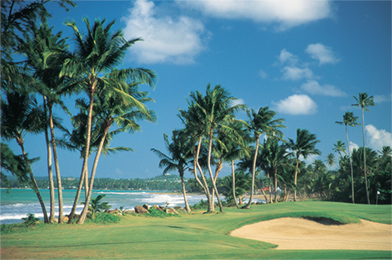 Beach front golf course